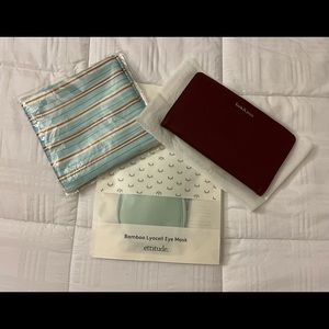 Alltrue/ Causebox wallet, scarf & eye mask